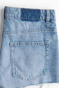 Low-Rise Denim Shorts