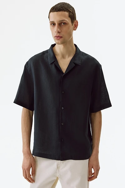 Relaxed-Fit Linen Resort Shirt