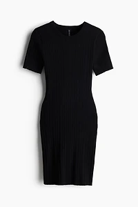 Rib-Knit Bodycon Dress