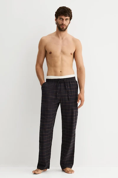 Relaxed-Fit Flannel Pants
