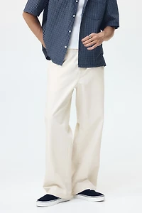 Pantalon ample en toile de coton
