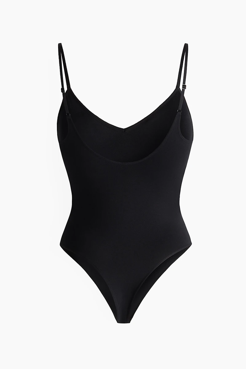 Seamless Padded-Cup Thong Bodysuit