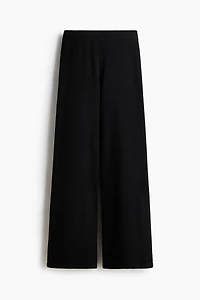 Wide-Leg Knit Pants