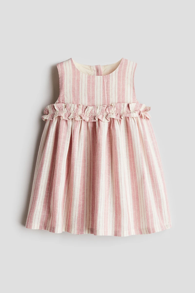 Linen-Blend Dress