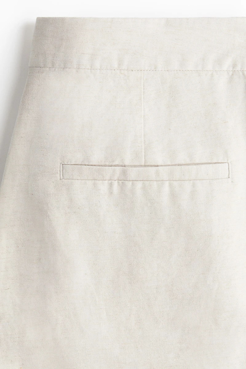 Dressy Linen-Blend Pants