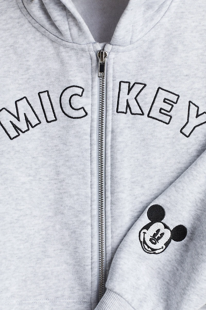 Motif-Detail Hooded Jacket
