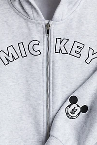 Motif-Detail Hooded Jacket