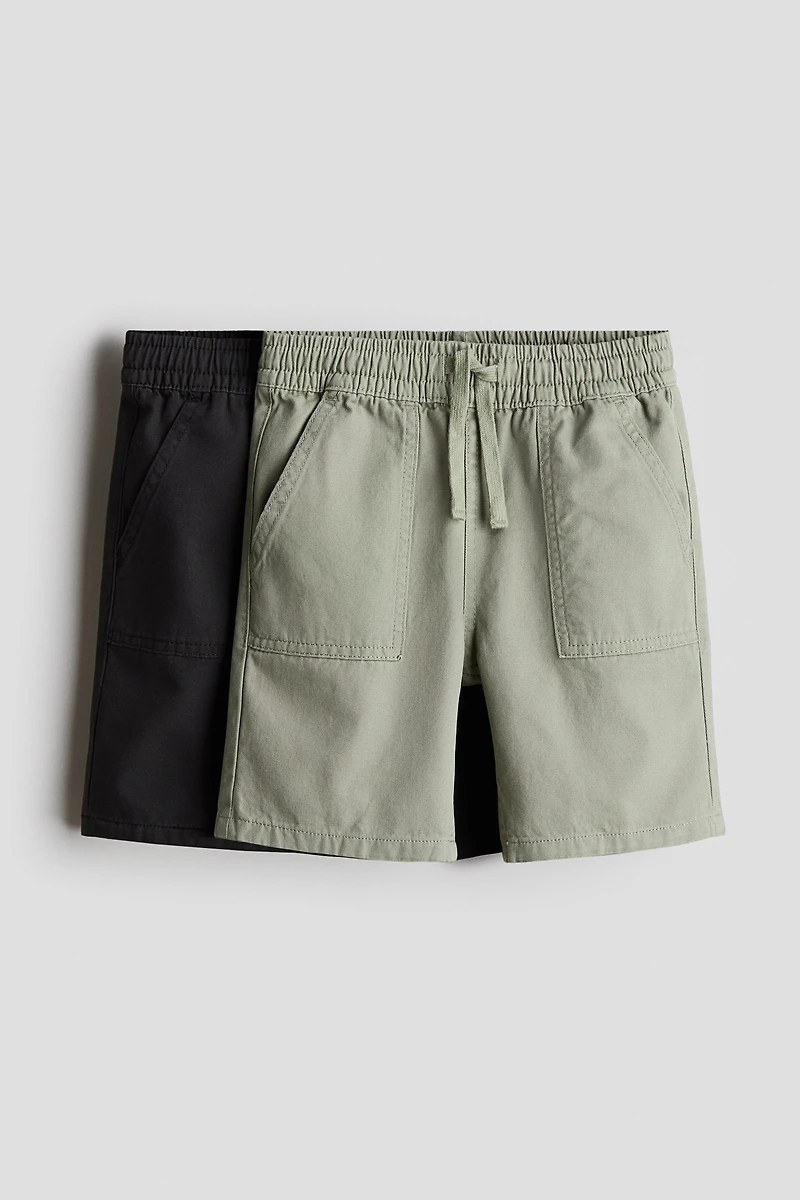 2-Pack Cotton Twill Shorts