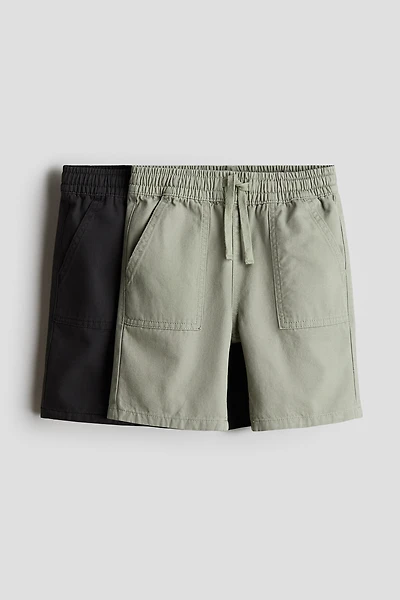 2-Pack Cotton Twill Shorts