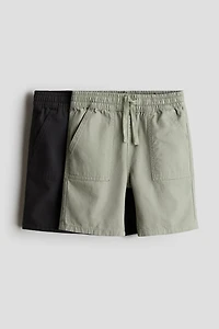 2-Pack Cotton Twill Shorts