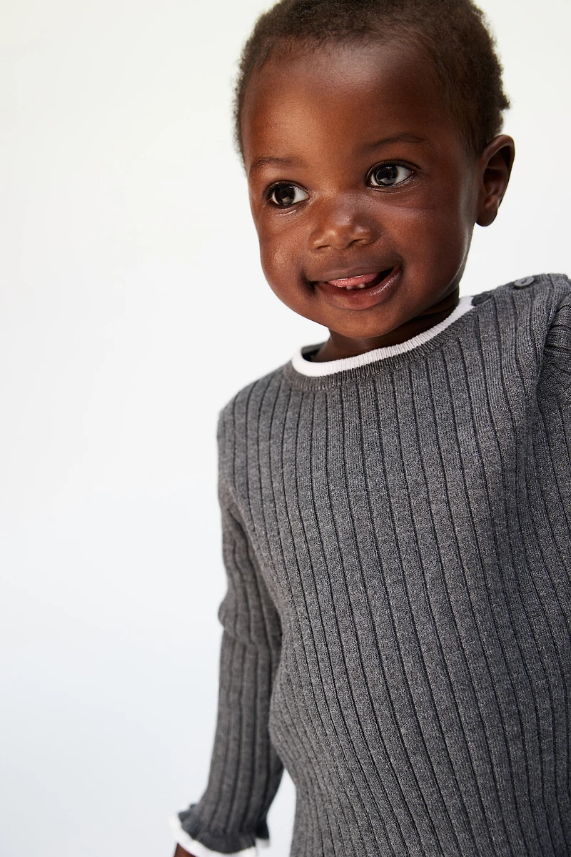 Rib-knit Sweater