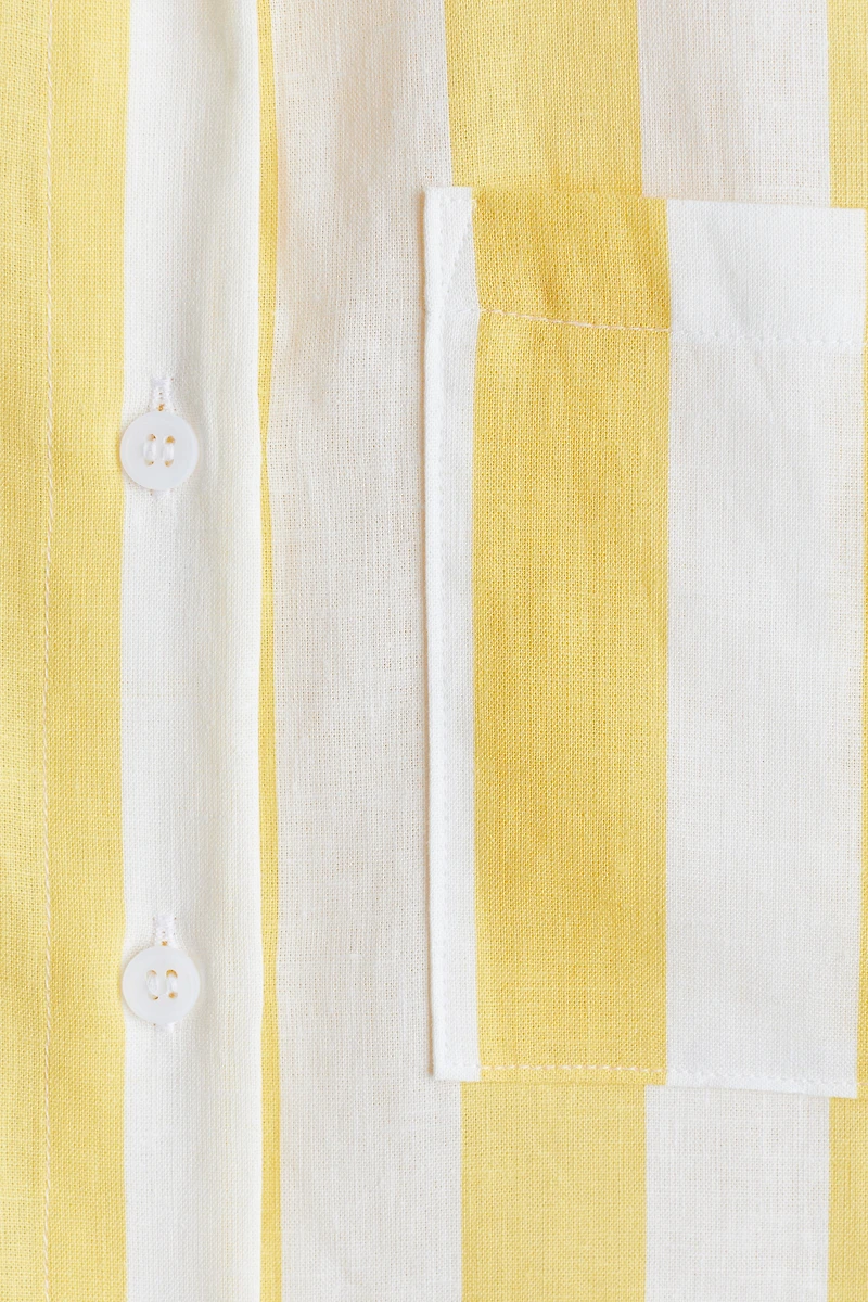 Linen-Blend Shirt