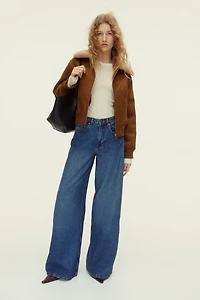 Jacket with Teddy Fleece Collar