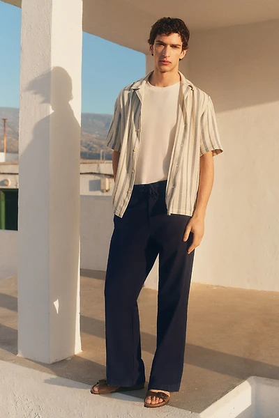 Regular-Fit Lyocell-Blend Pants