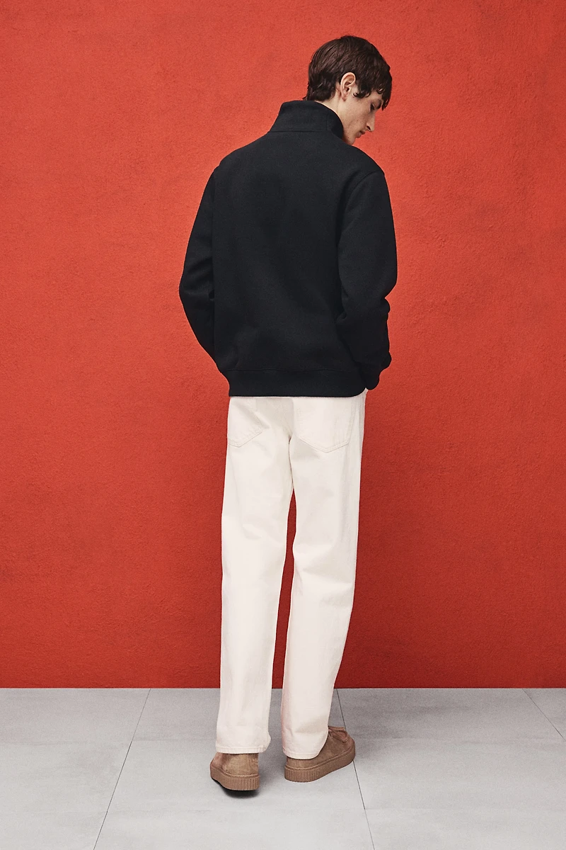 Regular Fit Half-Zip Sweatshirt