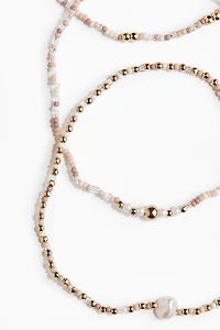 3-Pack Beaded Anklets