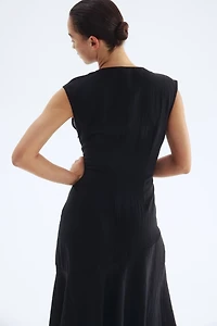 V-Neck Satin Dress