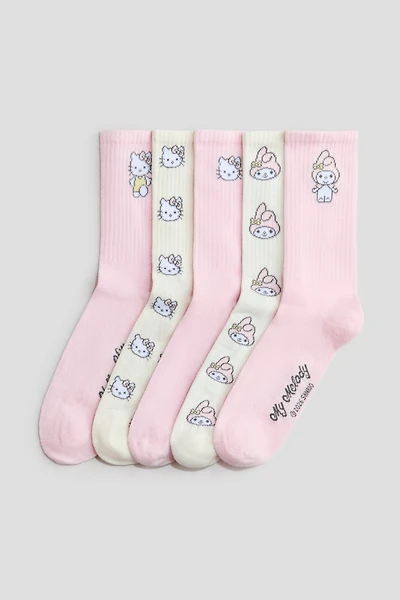 5-pack Motif-Detail Socks