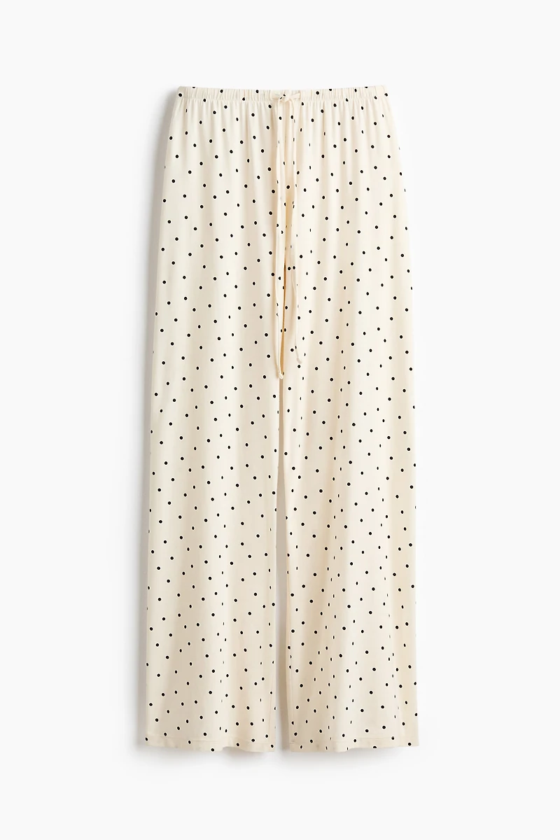 Cotton-Blend Pajama Pants