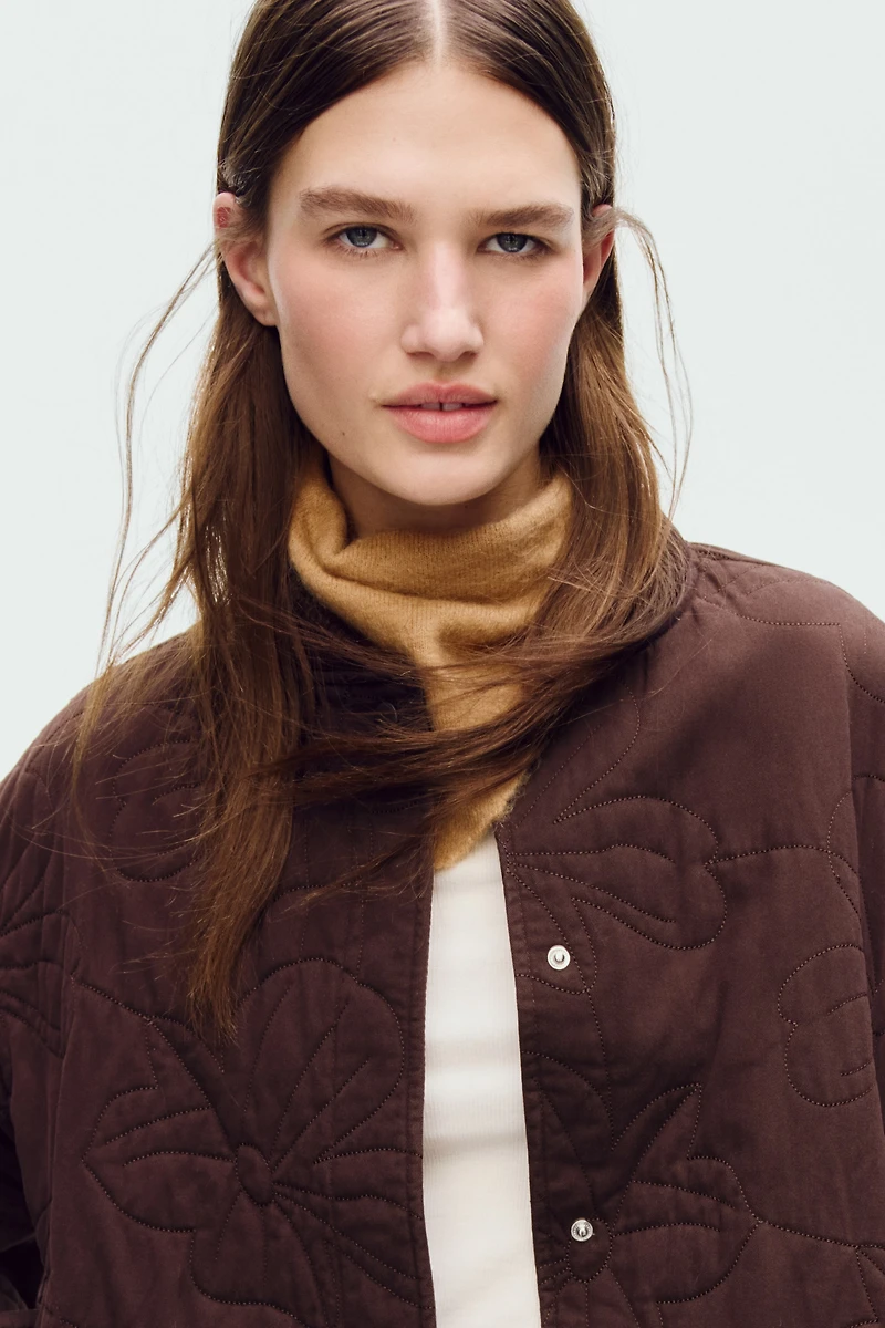 Quilted Bomber Jacket