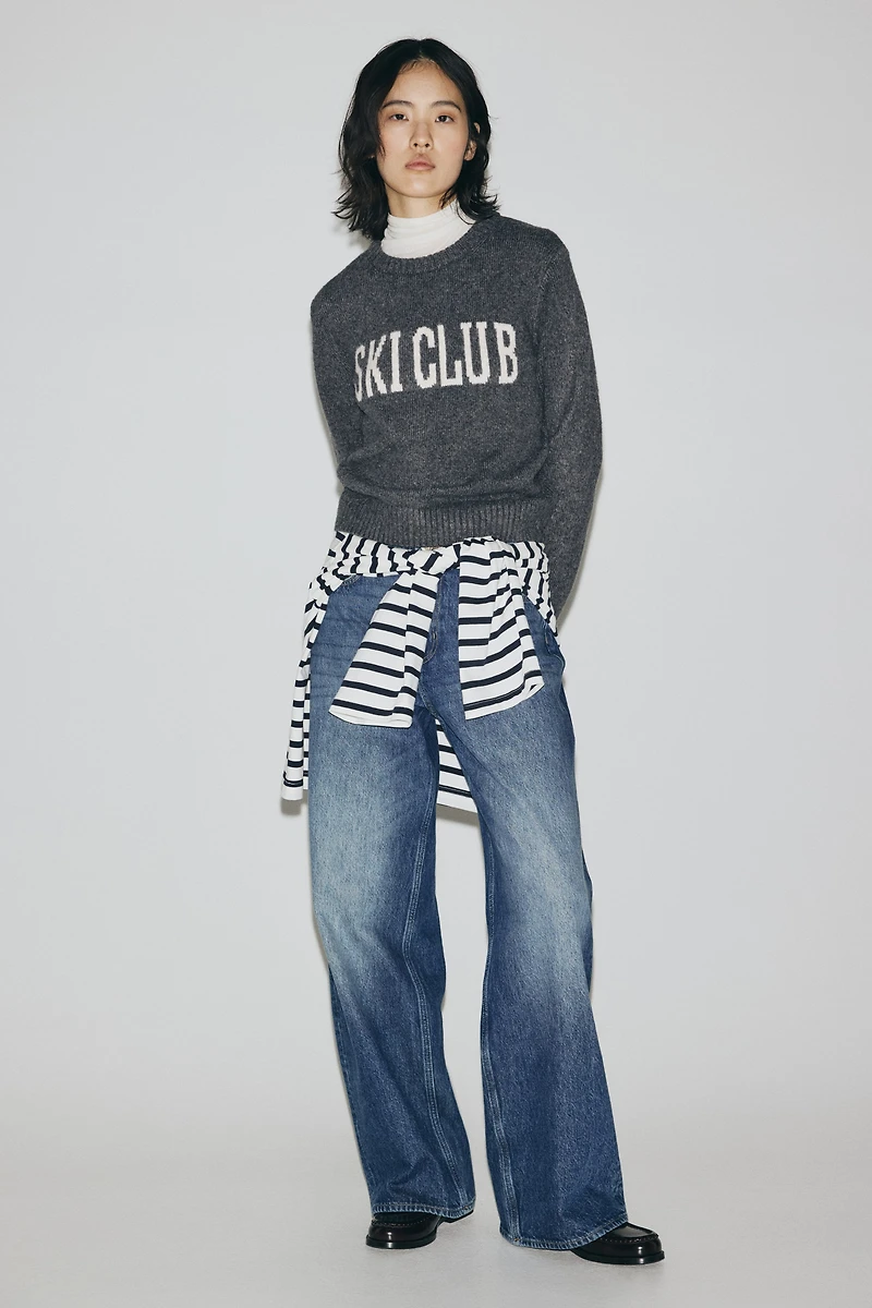 Jacquard-Knit Sweater