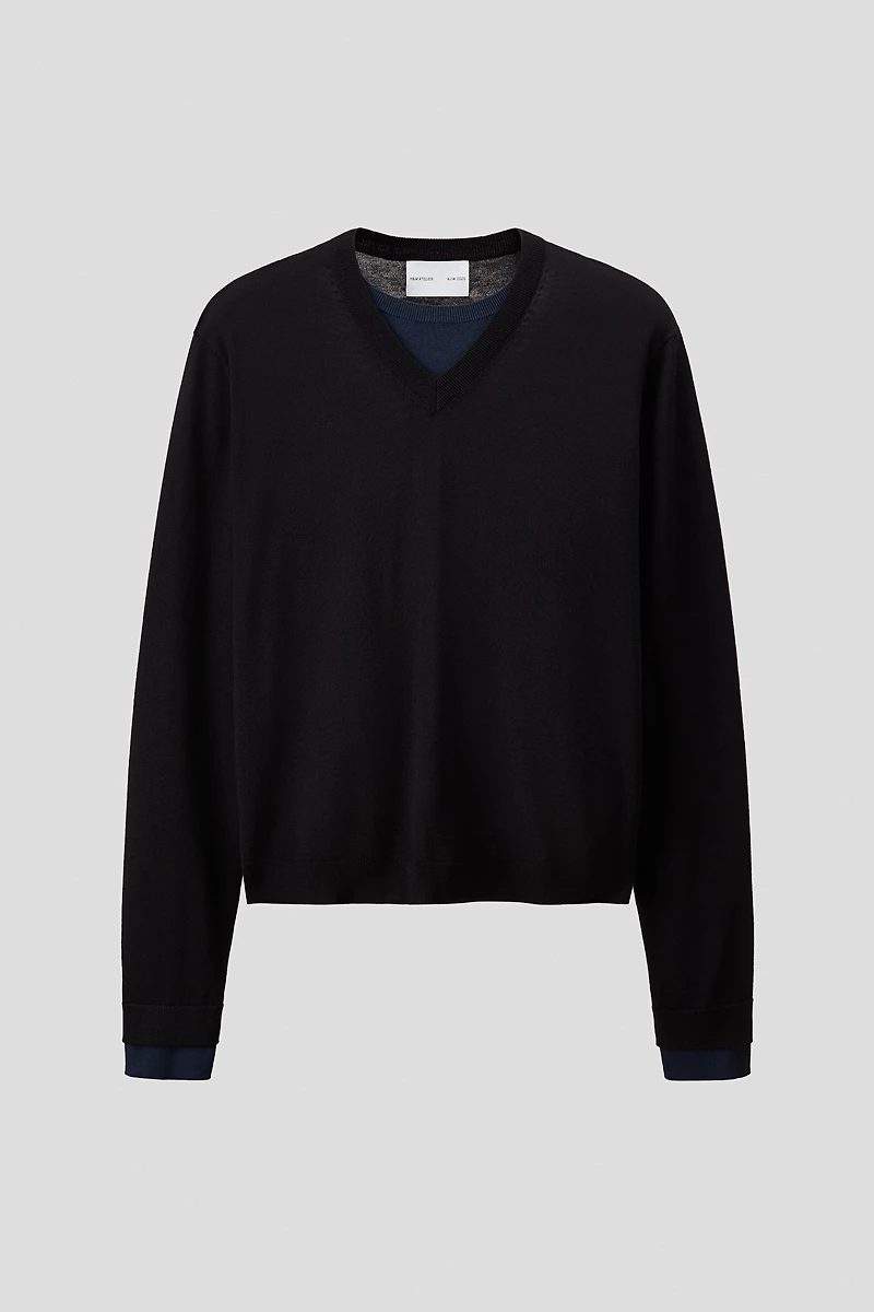 Regular-Fit Fine-Knit Wool Sweater