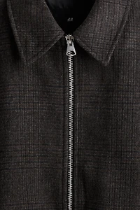 Veste-chemise feutrée classique