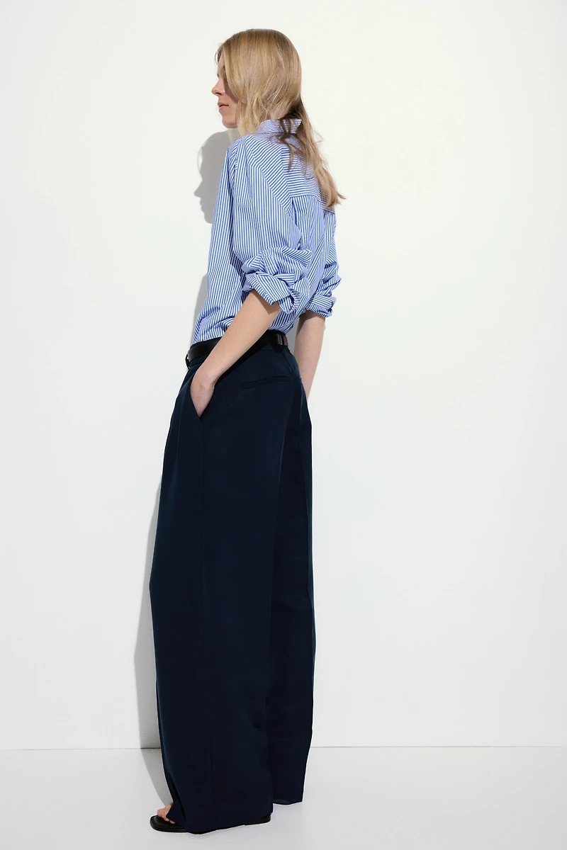 Linen-Blend Pants