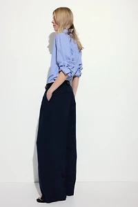 Linen-Blend Pants