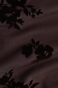 Asymmetric Flock-Print Top