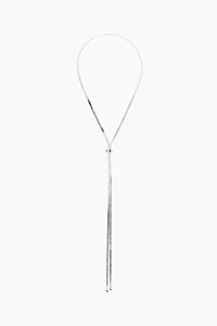 Herringbone-Chain Lariat Necklace