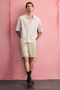 Regular-Fit Boxy Poplin Shirt