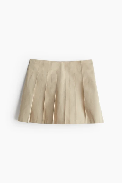 Jupe-short plissée