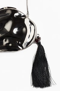 Asymmetric Metal Clutch Bag