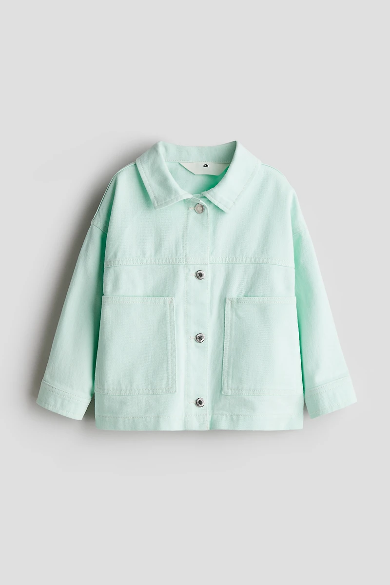 Oversized Cotton Twill Jacket