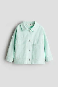Oversized Cotton Twill Jacket
