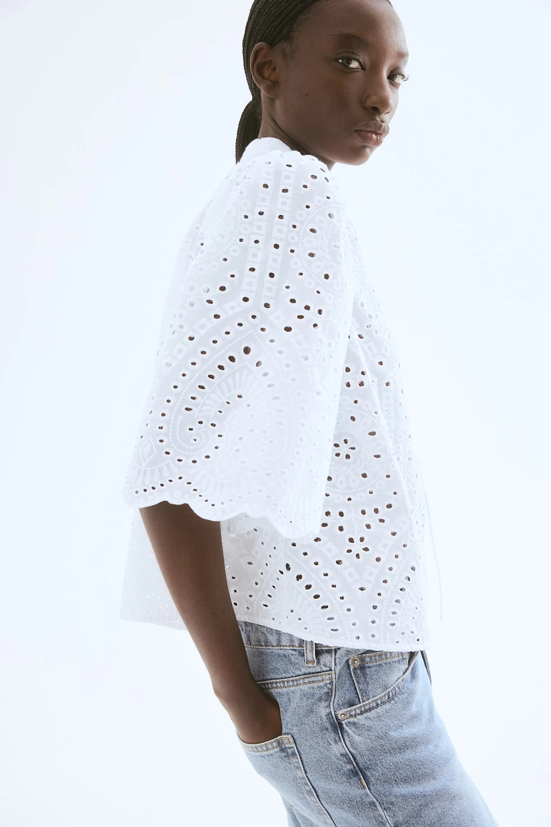 Broderie anglaise blouse