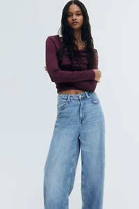 Draped One-Shoulder Top