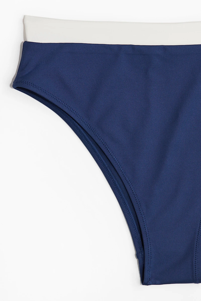 High Waist Cheeky Bikini Bottoms