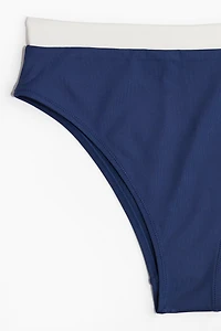 High Waist Cheeky Bikini Bottoms