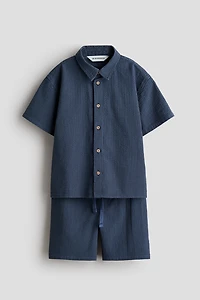 2-Piece Cotton Seersucker Set