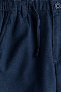 Cotton Roll-Up Pants