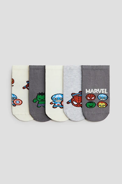 Lot de 5 paires chaussettes invisibles