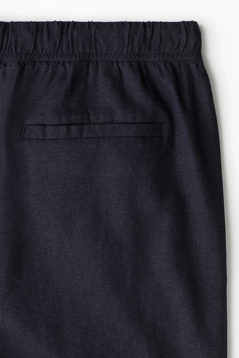 Relaxed-Fit Linen-Blend Shorts
