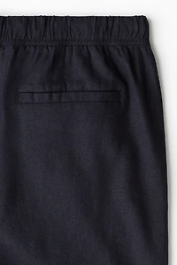 Relaxed-Fit Linen-Blend Shorts
