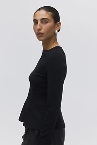 Jersey Peplum Top