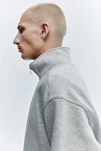 Loose Fit Half-Zip Sweatshirt
