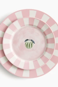 Medium-Sized Porcelain Plate with Motif