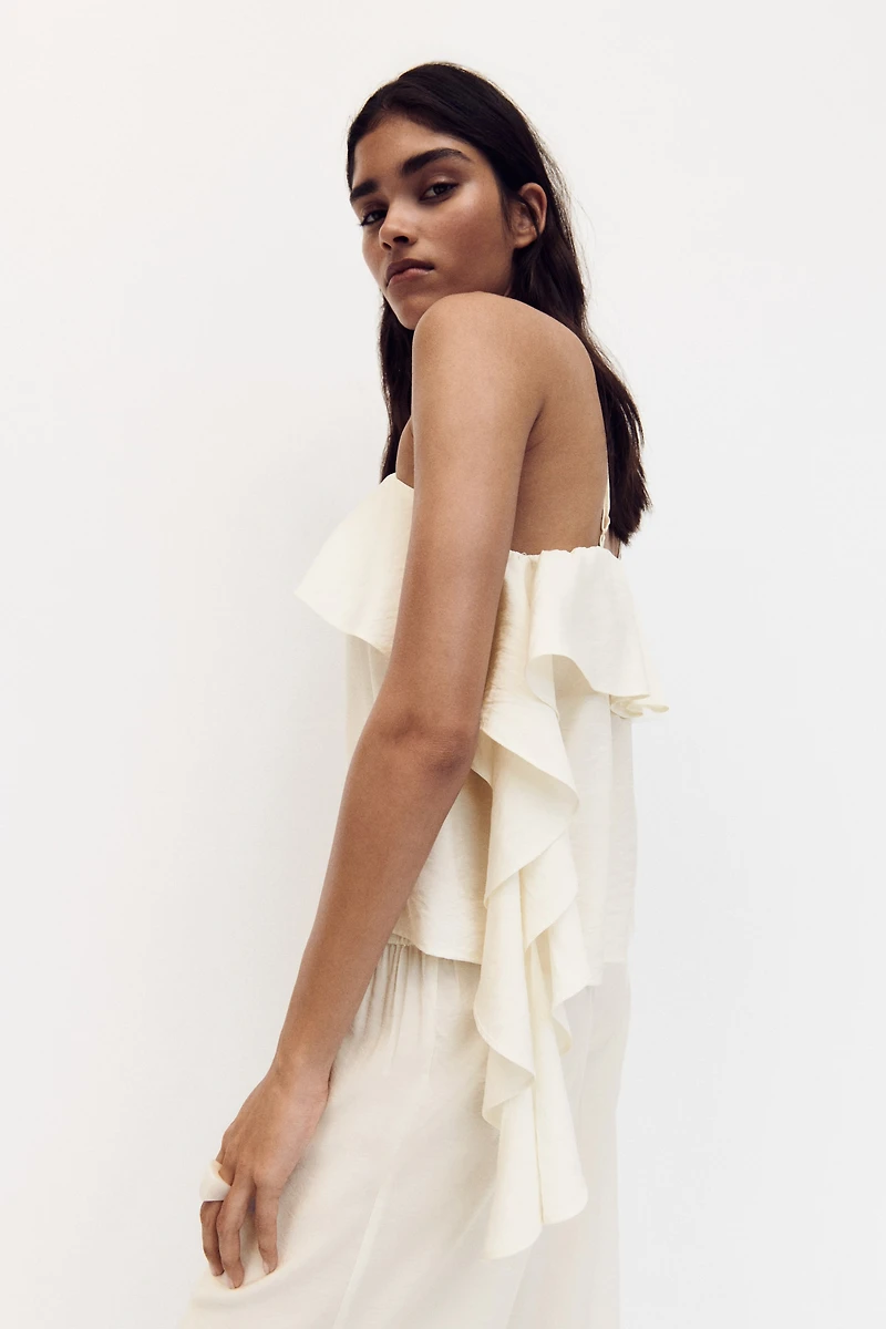Flounced Strappy Top