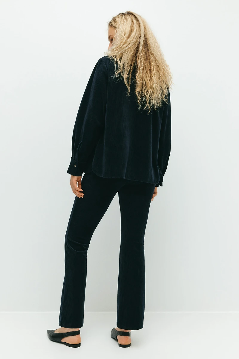 MAMA Flared Velour Pants